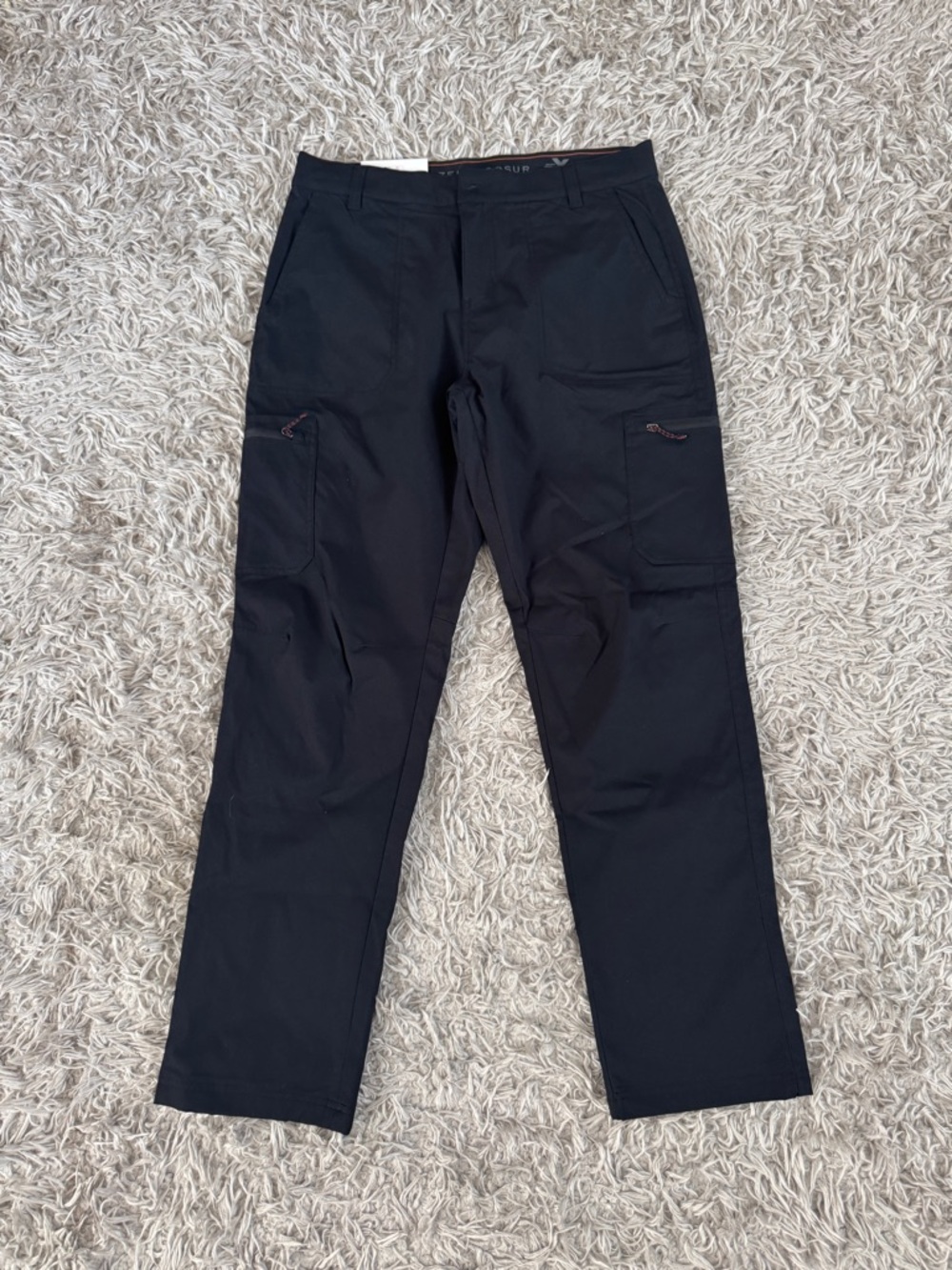 ZeroXposur Black Flannel Lined Cargo Pants